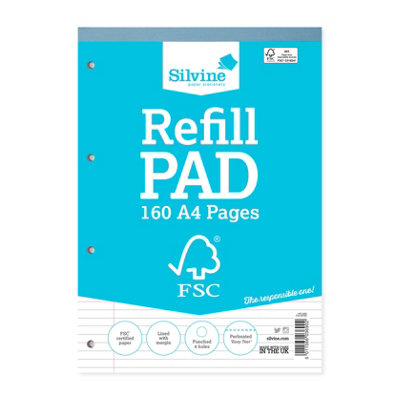 B&Q - A4 Fsc Certified  Refill Pad 160 Pages