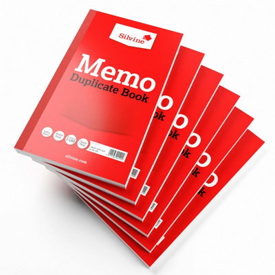 Silvine  Duplicate Memo Book 210X127mm (6 Pack)  - Image 6