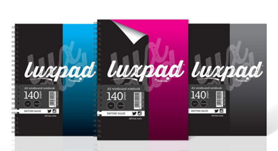 Silvo Luxpad A5 Twin Wire Casebound Notebooks In 3 Assorted Colours With 140 Feint Ruled Pages. Pack Of 12 from B&Q