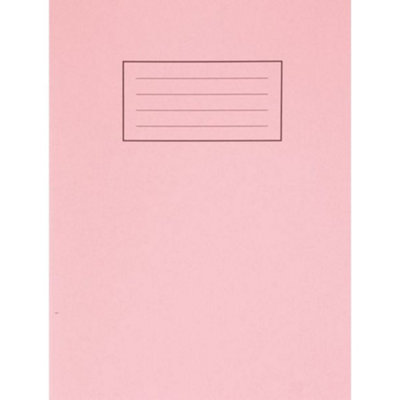 Silvine Exercise Book Plain 75Gsm 80 Pages 229X178mm Pink Ex112 from B&Q