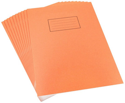 Silvo Silvine Sv43514 Exercise BookOrange5 mm SquaresA4 (Pack Of 10) from B&Q