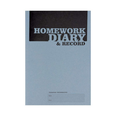 Silvo Silvine A5 Homework DiaryBlue (Pack Of 20) from B&Q