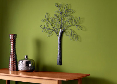 B&Q -  Tree Metal Natural Forest Landscape Wall Art