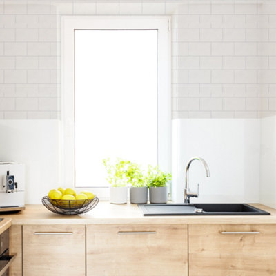 Contour London Tiled Wallpaper White