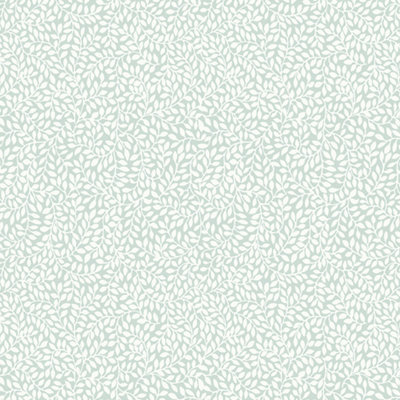 Laura Ashley Little Vines Duck Egg Leaf Smooth Wallpaper from B&Q