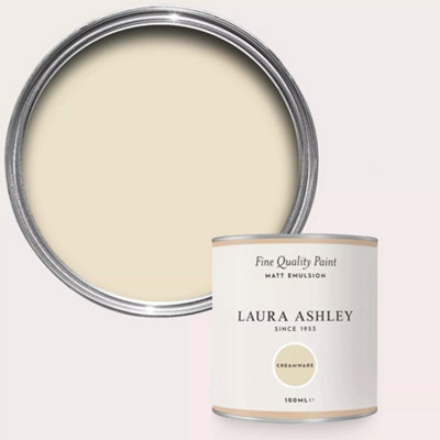 Laura Ashley Creamware Matt Emulsion Paint Sample from B&Q