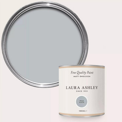 Laura Ashley Pale Slate Matt Emulsion Paint Sample from B&Q