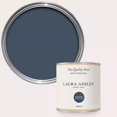 Laura Ashley Midnight Seaspray Matt Emulsion Paint Sample from B&Q