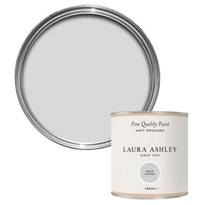 Laura Ashley Pale Silver Matt Emulsion Paint100Ml from B&Q