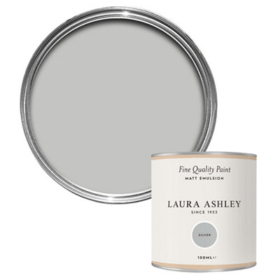 Laura Ashley Silver Matt Emulsion Paint100Ml from B&Q