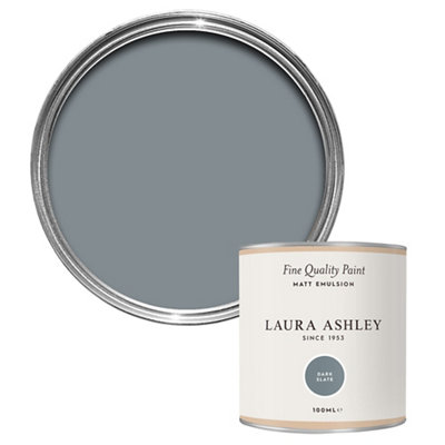 Laura Ashley Dark Slate Matt Emulsion Paint100Ml from B&Q