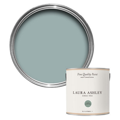 Laura Ashley Dark Duck Egg Matt Emulsion Paint2.5L from B&Q