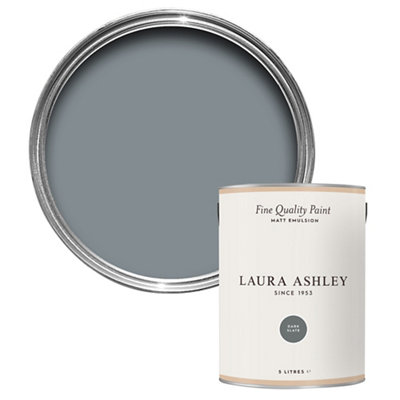 Laura Ashley Dark Slate Matt Emulsion Paint5L from B&Q