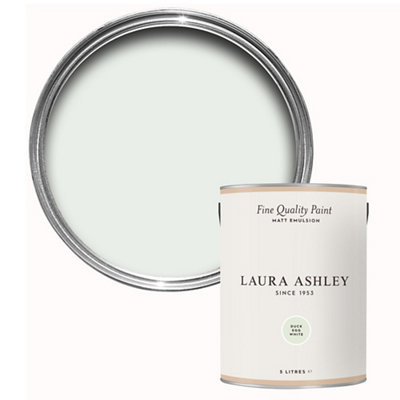 Laura Ashley Duck Egg White Matt Emulsion Paint5L from B&Q