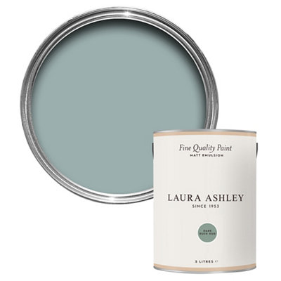 Laura Ashley Dark Duck Egg Matt Emulsion Paint5L from B&Q