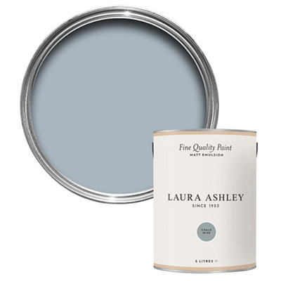 Laura Ashley Chalk Blue Matt Emulsion Paint5L from B&Q
