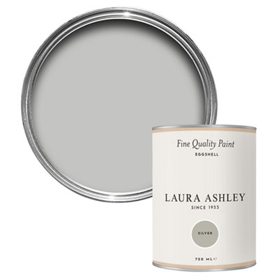 Laura Ashley Silver Eggshell Emulsion Paint750Ml from B&Q