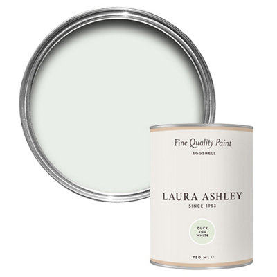 Laura Ashley Duck Egg White Eggshell Emulsion Paint750Ml from B&Q