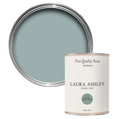 Laura Ashley Dark Duck Egg Eggshell Emulsion Paint750Ml from B&Q