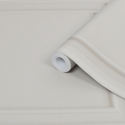 Laura Ashley Redbrook Wood Grey Wood Panel Smooth Wallpaper from B&Q
