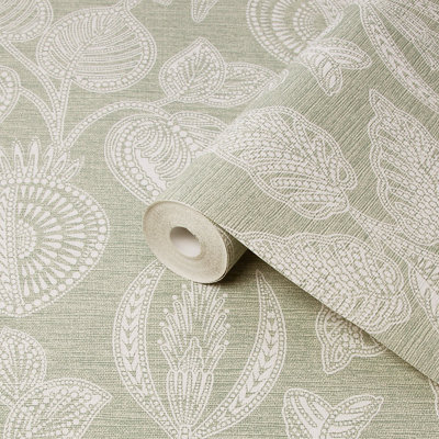 Superfresco Easy Jacobean Sage Smooth Wallpaper from B&Q