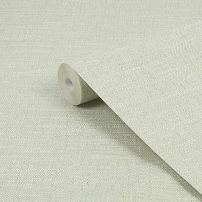Boutique Green Metallic Effect Textured Wallpaper from B&Q