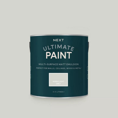 Next Warm Light Grey Peel & Stick Paint Sample from B&Q