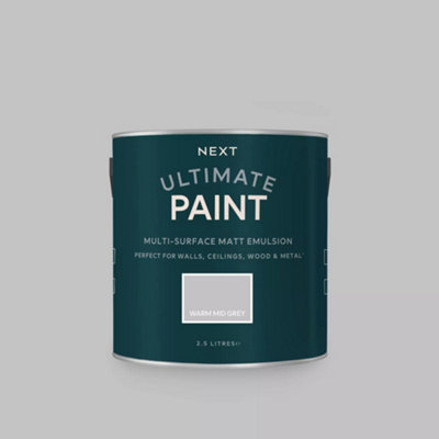 Next Warm Mid Grey Peel & Stick Paint Sample from B&Q