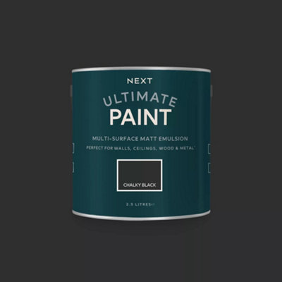 Next Chalky Black Peel & Stick Paint Sample from B&Q