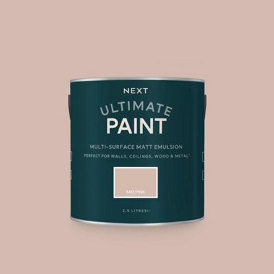 Next Mid Pink Peel & Stick Paint Sample from B&Q
