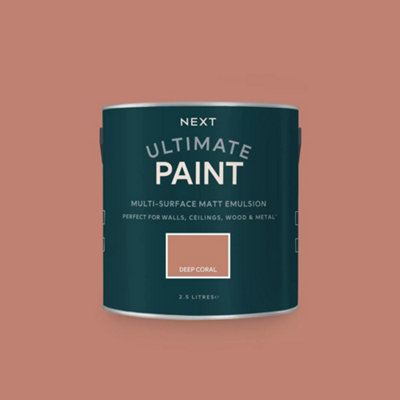 Next Deep Coral Peel & Stick Paint Sample from B&Q