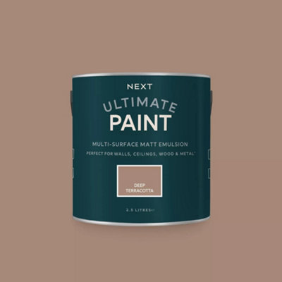 Next Deep Terracotta Peel & Stick Paint Sample from B&Q