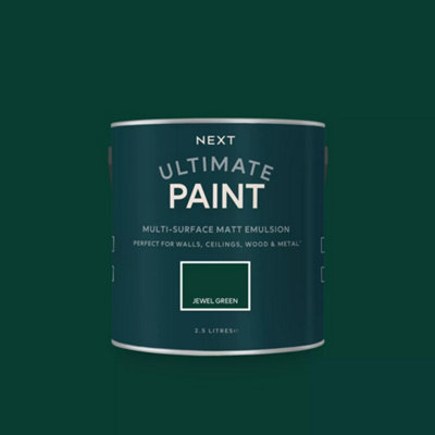Next Jewel Green Peel & Stick Paint Sample from B&Q