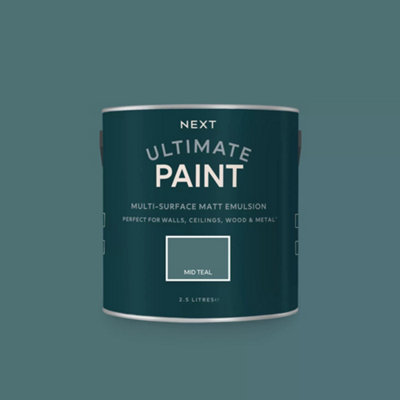 Next Mid Teal Peel & Stick Paint Sample from B&Q