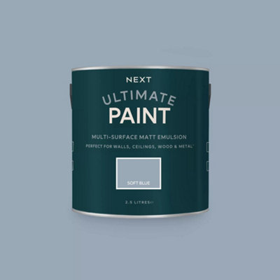 Next Soft Blue Peel & Stick Paint Sample from B&Q