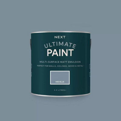 Next Mid Blue Peel & Stick Paint Sample from B&Q