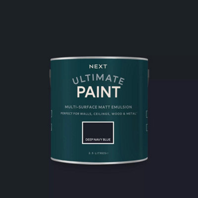 Next Deep Navy Blue Peel & Stick Paint Sample from B&Q