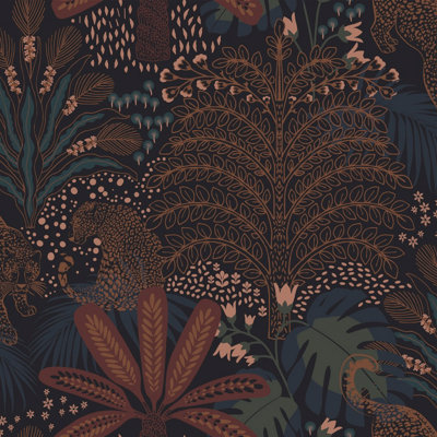 Envy Savannah Terra Animal Smooth Wallpaper Sample from B&Q