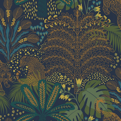 Envy Savannah Fauna Animal Smooth Wallpaper Sample from B&Q