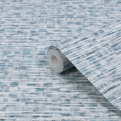 Next Abstract Watercolour Blue Smooth Wallpaper from B&Q
