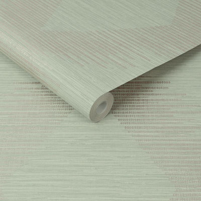 Superfresco Easy Sage Serenity Large Scale Geometric Wallpaper from B&Q
