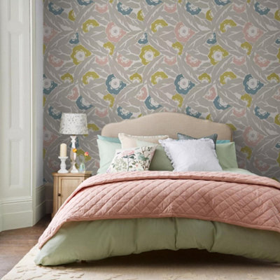 Next: Next Optimism Floral Grey Wallpaper