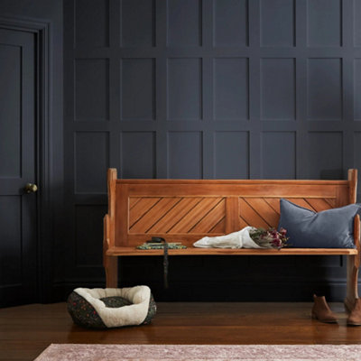 William Morris At Home Midnight Bramble Eggshell 1L Interior Wood & Metal Paint from B&Q