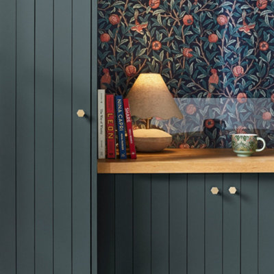 William Morris At Home Blotted Blue Eggshell 1L Interior Wood & Metal Paint from B&Q