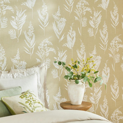 Next: Next Equinox Leaf Khaki Wallpaper