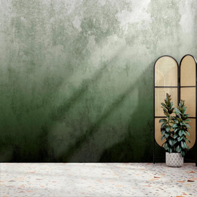 Superfresco Easy Ombre Green Print To Order Fixed Size Mural from B&Q