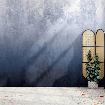 Superfresco Easy Ombre Navy Print To Order Fixed Size Mural from B&Q