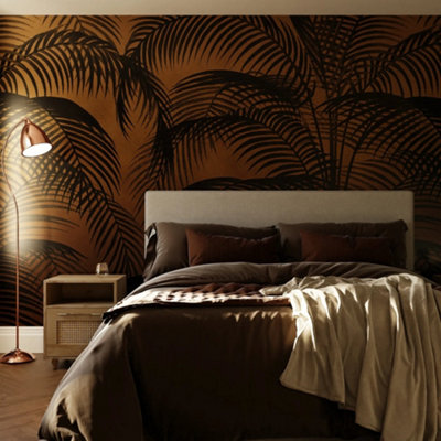Superfresco Easy Palm Silhouette Sunset Print To Order Fixed Size Mural from B&Q