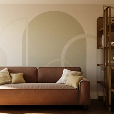 Superfresco Easy Linear Arch Sage Print To Order Fixed Size Mural from B&Q