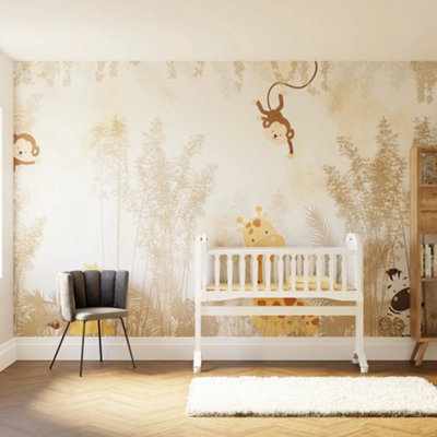 Superfresco Easy Roarsome Natural Print To Order Fixed Size Mural from B&Q